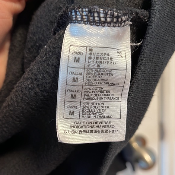 Disney Mickey Mouse Disneyland Resort black zip up sweater size M - Picture 5 of 6